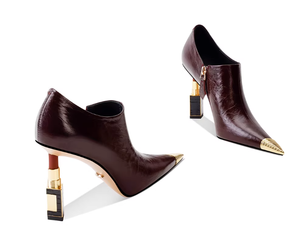 Bottines à talon aiguille en cuir véritable, bout pointu, nouvelle mode, personnalisables par le fabricant, idéales à porter avec des jupes - Product Image 3