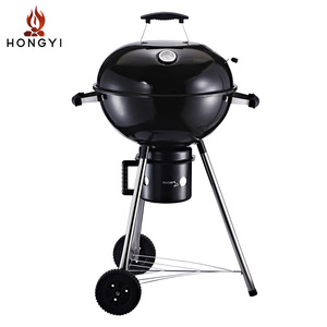 Parrilla de carbón para exteriores Hongyi de 50x63x98cm, parrilla portátil multifuncional con ruedas para acampar en el patio trasero. - Product Image 4