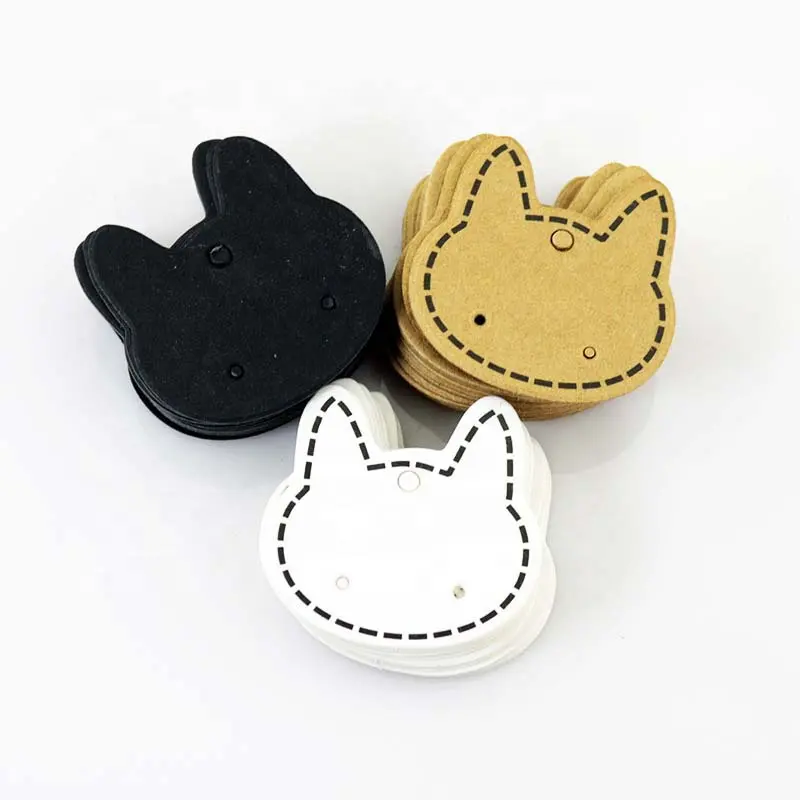 Cat Rectangle Earring Paper OPP Bag Display Jewelry Brooch Pendant Necklace Bracelet Rings Hair Gifts Display Cards