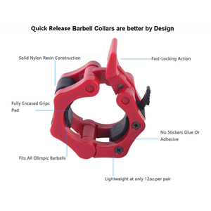 Haltérophilie Verrouillage Barbell Clips En Aluminium Barbell Collier Pinces - Product Image 4