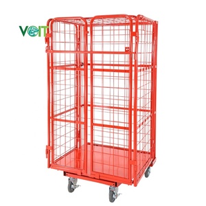 Cage de chariot robuste en acier de stockage de transport logistique industrielle - Product Image 2