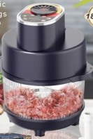 Hoffmans HM-8886 4 en 1 : Éplucheur d'ail, Pétrin, Fouet à œufs, Hachoir à viande électrique 3L – Appareil de cuisine