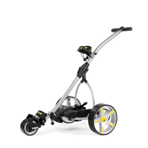 Chariot de golf électrique pliable de haute qualité, 3 roues, avec télécommande, en alliage d'aluminium, scooter électrique