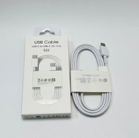 Kabel USB-C Pengisian Cepat PD 1m Terlaris 2026, Pelindung Anyaman PVC untuk Samsung S22 S23 Note10 5A Earphone