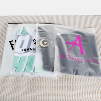 Sac d'emballage en plastique avec fermeture à glissière, Logo personnalisé imprimé, sac à fermeture éclair, sacs biodégradables, Poly mat givré, unités