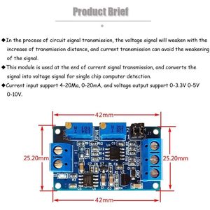 Module convertisseur courant-tension Acxico 4-20mA vers 0-3.3V 0-5V 0-10V, conversion de signal, montage sur circuit imprimé - Product Image 3