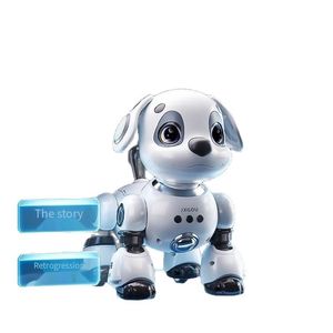 Chien <span class=keywords><strong>robot</strong></span> intelligent, jouet pour enfants, éducatif, pour garçons, bébés, filles - Électrique, télécommandé, peut marcher et aboyer, 6 robots - Product Image 5