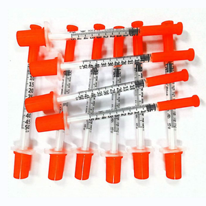 Seringues d'<span class=keywords><strong>insuline</strong></span> stériles jetables U-40 VetRx 3/10cc 1/2cc 1cc pour usage vétérinaire, aiguilles 29G 30G 31G 8mm 5/16'' 12.7mm 1/2'' pour animaux de compagnie - Product Image 2