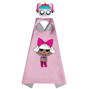 थोक कस्टम लोगो हेलोलीन सुपरहीरो कैप कोस्प्ले बच्चों के लिए हीरो क्लॉक के साथ सेट - Product Image 5