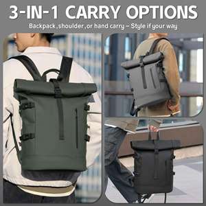 Unisex Custom Large Capacity Casual Business <b>Laptop</b> <b>Backpack</b> Waterproof Sport Daypack Nylon for Office School Travel Daily - Product Image 5