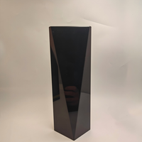 Plaque gravée au laser en cristal noir poli à la main, étanche, centre de table moderne