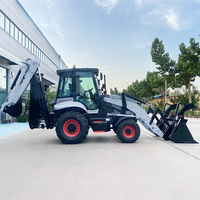 Pengiriman Gratis Mesin EPA Mini Loader Hidrolik Backhoe Loader Penggali Backhoe Loader Back Hoe untuk Sa