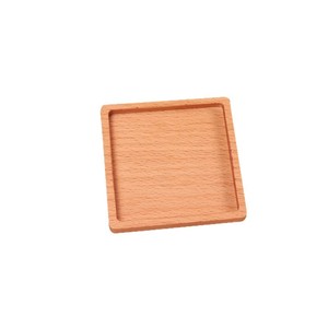 Posavasos de madera de haya, cuadrados, de madera maciza, aislantes del calor, para té, café y vajilla. - Product Image 5