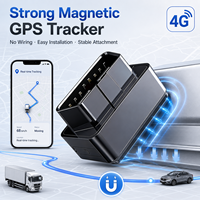 Rastreador GPS para Vehículos con Batería de Larga Duración, Montaje Magnético Inalámbrico, Sin Necesidad de Cableado, Alarma de Movimiento, Ubicación en Tiempo Real