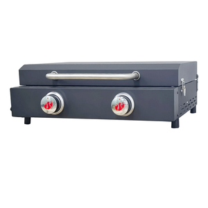 Grill à <span class=keywords><strong>gaz</strong></span> propane de 22 pouces, <span class=keywords><strong>plancha</strong></span> à 2 brûleurs pliable avec couvercle <span class=keywords><strong>pour</strong></span> la maison et le camping - Product Image 3