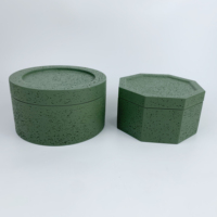 Fournisseur d'usine de contenants pour bougies aromatiques en ciment, brûleur d'encens, porte-bougie en béton