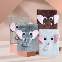 Carnet en peluche de bonne qualité, carnet de souvenirs d'attractions touristiques, carnet A5, éléphant aux grands yeux