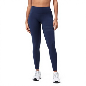 Pantalon de yoga de maternité personnalisé OEM, en nylon et élasthanne, taille haute, jambe droite, extensible dans les quatre sens, respirant, pour l'entraînement et la gym - Product Image 4