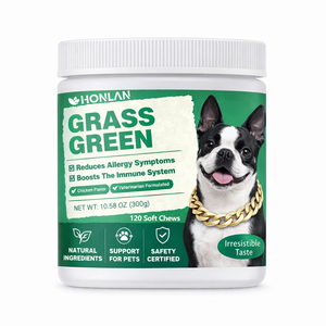 Suplemento para Mascotas, Masticables Blandos con Probióticos de Hierba Verde para Perros y Gatos, Reduce las Quemaduras por Hierba, Apoya la Salud - Product Image 1