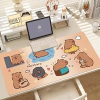 Tapis de souris carré pour jeux vidéo en caoutchouc naturel écologique imperméable à l'eau avec motif personnalisé, tissu haute densité, surface lisse, en stock