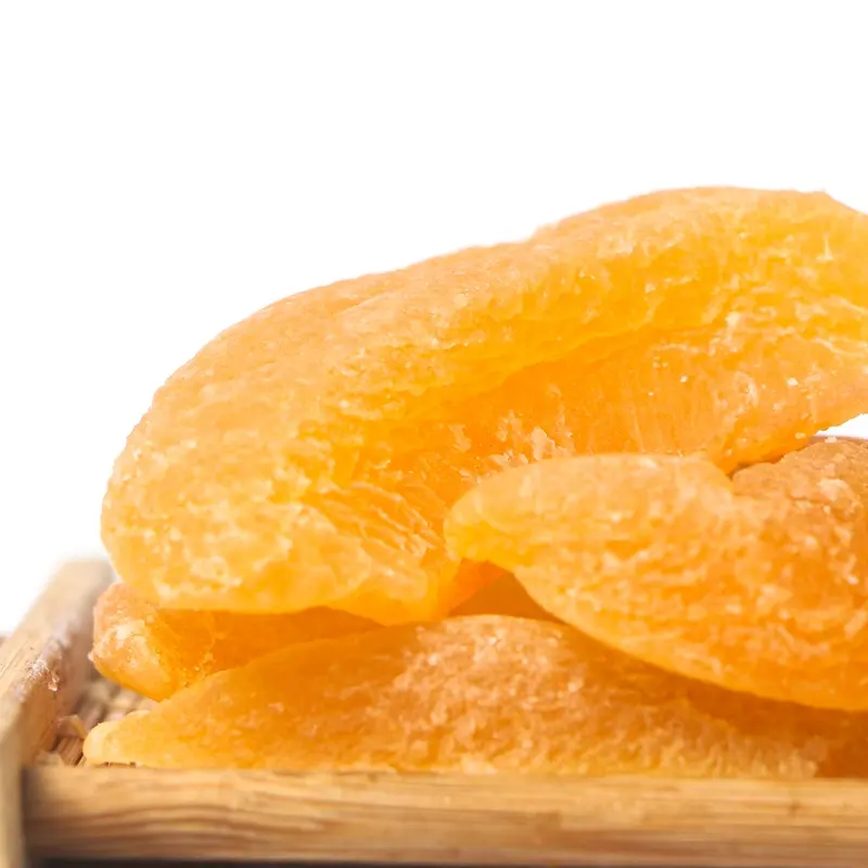 Grosir 110g buah kering kaleng lebih higienis buah manisan buah kuning persik kering makanan ringan sehat persik kuning kering