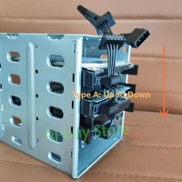 Cable de alimentación ATX de 4 pines (4P) IDE Molex a 5 SATA Serial ATA para caja de disco duro HDD/SSD de 3.5/2.5 pulgadas, CD-ROM, 15.7 pulgadas (40 cm) de largo, con cable ascendente/descendente.