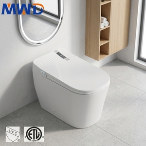 <span class=keywords><strong>Inodoro</strong></span> Inteligente Sifónico <span class=keywords><strong>de</strong></span> 12 Pulgadas con Certificación MWD CUPC ETL, Cumple con ADA, Sin Presión <span class=keywords><strong>de</strong></span> Agua, con Bidé y Descarga por Pedal para Hotel - Product Image 1