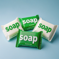 Sachets personnalisés imprimés avec logo pour savon, sachets thermoscellables en feuille d'aluminium pour échantillons de soins de la peau, pochettes d'emballage en plastique pour savon blanchissant