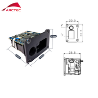 Module de mesure de distance laser TOF compact 1000m capteur à fibre optique UART TTL longue portée pour appareils IoT