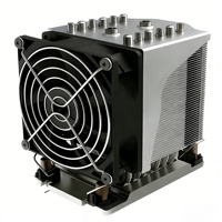 Ventilateur de refroidissement CPU 4U pour serveur, radiateur en plastique, 12V DC, interface PWM 4 broches, double roulement à billes, 350W, pour socket Intel LGA4189