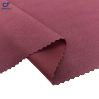 Tissu maillé épais personnalisé 280 GSM en mélange polyester élasthanne, réactif à la chaleur, pour vêtements de sport, tenues décontractées et loungewear, uni, pour filles