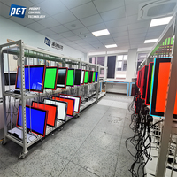 Monitor LED de 27 Pulgadas con Pantalla Táctil, Iluminación Frontal y Lateral, para Juegos y Kioscos, de 21 y 23 Pulgadas