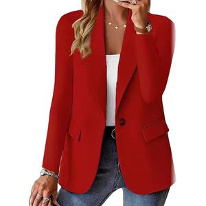 Novità Autunnale: Cardigan Monopetto a Maniche Lunghe in Tinta Unita per Donna - Product Image 1