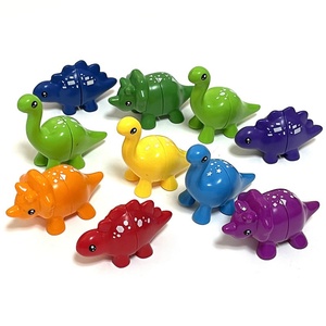 Juguetes Educativos de Matemáticas para el Aprendizaje Temprano de los Niños, Juguete de Conteo de Dinosaurios y Unicornios con Plástico Ecológico de Color Azul - Product Image 4