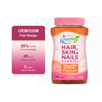 Gummies de Collagène et Biotine OEM ODM 100mg Agrumes Tropicaux Marque Privée Étiquette Personnalisée Fabricant de Compléments Alimentaires Vente en Gros