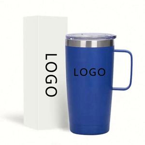 Gobelet isotherme personnalisé en acier inoxydable 20/30 oz avec poignée, double paroi sous vide, écologique, pour fêtes et voyages, pour boissons chaudes/froides - Product Image 4