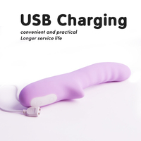 Vibrateur Lapin Point G Aite, Godemiché Réaliste, 10 Vitesses, Étanche, Rechargeable, Silencieux, Jouet Sexuel Privé pour Femme et Couple, Bleu