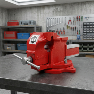 Professional Heavy Duty Engineer <b>Bench</b> Vise <b>with</b> 360° Swivel Base Cast Iron <b>Workshop</b> <b>Vice</b> Heavy Duty Workbench <b>Vice</b> - Product Image 5