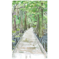 En gros 5D Diamant Peintures DIY Paysage Paysage avec Pont Maison et Eau pour la Décoration de la Maison