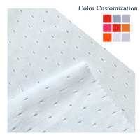 Tela para Pantalones Cortos Deportivos, 100% Poliéster Reciclado, Tejido de Malla Elástica Transpirable de 170 g/m², Secado Rápido para Hombre y Mujer