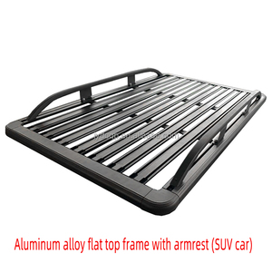 Portapacchi <span class=keywords><strong>Universale</strong></span> in Lega di Alluminio Nero di Alta Qualità 4x4, Barre Trasversali, Cestello Portabagagli per <span class=keywords><strong>Auto</strong></span>, Soluzione di Stoccaggio 100kg+ per SUV - Product Image 4