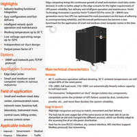 Vertiv Liebert EXS Pro 30kVA Onduleur triphasé en ligne à batterie au plomb haute fiabilité avec protection contre les courts-circuits 2700 Watts