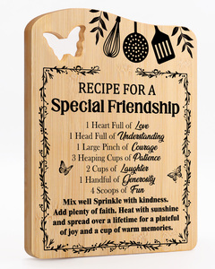 Wholesale Engraved Bamboo Rectangle Chopping Board Rustic Serving Tray Set Anti-Slip Dishwasher Safe Eco-Friendly Custom Logo - Product Image 1