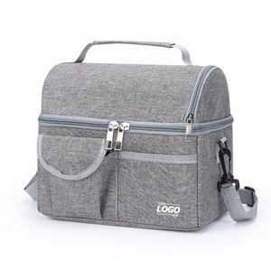 Custom Insulated <b>Lunch</b> Bag for Adults, Dual Compartment, Leakproof <b>Lunch</b> <b>Box</b> Tote for Work & School - Product Image 1