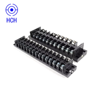 Prix usine Boîtier de distribution d'alimentation 600V 14 broches, bornier à barrière double rangée à deux niveaux plaqué laiton 4,0 mm