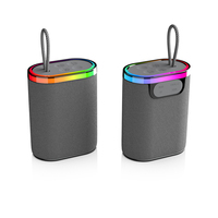 Mini Altavoz Inalámbrico para Exteriores, Carcasa de Tela Resistente, Bluetooth 6.0, Altavoz Bluetooth Portátil RGB para Picnic, Campamento y Reuniones