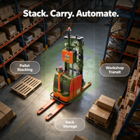 Robot AGV con Navegación Láser Inteligente Sin Operador, Nuevo de Fábrica Sinocube, para Automatización de Almacenes