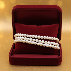 Perlas <span class=keywords><strong>de</strong></span> <span class=keywords><strong>Agua</strong></span> Dulce Naturales Cultivadas Blancas <span class=keywords><strong>de</strong></span> 4-7mm, Hilo <span class=keywords><strong>de</strong></span> Perlas Sueltas al por Mayor, Perlas Redondas <span class=keywords><strong>de</strong></span> <span class=keywords><strong>Agua</strong></span> Dulce con Orificio Grande - Product Image 3
