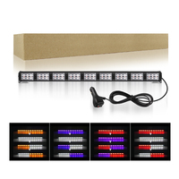 Le plus récent barre lumineuse stroboscopique à LED double couleur conseiller en trafic clignotant barre lumineuse d'avertissement de toit pour camions/camionnettes 44cm