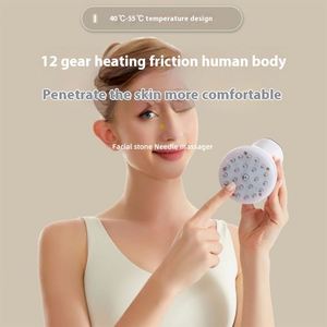 Nouvel Instrument de Massage Corporel Manuel Intelligent pour la Maison : Brosse Électrique pour Méridiens, Grattage Abdominal, Ventouses à Lumière Rouge et Vibration Cervicale - Product Image 3